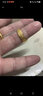 中國黃金（CHINA GOLD）足金百福戒指福字男士款活口戒指送老七夕情人節(jié)禮物送女朋友老婆 百福戒指 約4.5g 曬單實(shí)拍圖