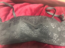 愛慕女士內(nèi)衣蕾絲邊無托無鋼圈一片式隱孔杯聚攏抹胸文胸鐘愛AM176151灰色C80 曬單實拍圖