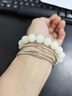 BJYL白玉菩提根手串女男學(xué)生盤(pán)玩繞指菩提子佛珠念珠文玩手鏈把件飾品 白玉菩提 曬單實(shí)拍圖