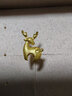 六福珠寶 足金小鹿黃金耳釘耳飾（單只） 計價(jià) GDGTBE0039 約0.93克 曬單實(shí)拍圖
