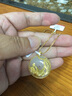 安道子【禮遇季】和田玉金鑲玉吊墜女平安扣玉石白玉鳳凰項(xiàng)鏈送女友七夕 曬單實(shí)拍圖