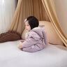 迪士尼嬰幼兒冬裝夾棉連體衣女寶寶衣服加厚棉服哈衣冬季保暖外出 紫色（加絨夾厚棉） 不含模特帽 73cm 曬單實(shí)拍圖