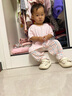 童泰（TONGTAI）嬰兒羽絨褲冬季寶寶加絨休閑外出高腰褲男女童三防束口褲 卡其 90 cm 曬單實拍圖