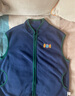 齊齊熊（ciciibear）[抗靜電]男童馬甲春秋兒童搖粒絨外套嬰兒保暖背心寶寶秋冬馬夾 風(fēng)向藍 140 曬單實(shí)拍圖