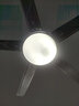 鉆石牌（DIAMOND） 風(fēng)扇燈吊扇燈餐廳客廳燈具不銹鋼臥室led照明電扇燈變頻吊燈風(fēng)扇 吸頂變頻-52寸銀色6檔雙控 曬單實(shí)拍圖