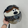 zdk3C認證創(chuàng  )意卡通狗狗電動(dòng)車(chē)頭盔女冬季新國標復古男士可愛(ài)半盔情侶情人節禮物電瓶車(chē)安全帽 【3C認證】卡通狗狗頭盔 曬單實(shí)拍圖