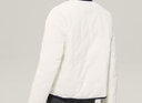 OVV2022秋冬新款女裝精致刺繡V領花型扣雙面穿90鵝絨羽絨服 本白B6 M 曬單實拍圖