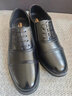 老爺車(chē)三接頭皮鞋男牛皮春夏鏤空透氣皮涼鞋男商務(wù)正裝教官軟皮男士皮鞋 LYC007黑色套腳【四季款】 43 曬單實(shí)拍圖