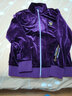 邦奧瑞達媽媽秋裝運動(dòng)套裝女洋氣中年運動(dòng)服金絲絨三件套中老年人休閑外套 3925紫紅 2XL（建議118-130斤） 曬單實(shí)拍圖