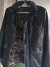 恒源祥頭層牛皮真皮皮衣男派克服中長(cháng)款翻領(lǐng)羊毛內膽皮毛一體外套加絨 黑色 2XL 曬單實(shí)拍圖