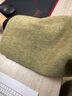 百圖betu女裝秋季新款毛呢外套時(shí)尚百搭羊毛大衣外套女2409T13 綠色 S 曬單實(shí)拍圖