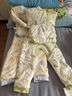 貝樂(lè )咿嬰兒衣服新生兒棉服分體套裝開(kāi)檔夾棉120g秋冬季男女寶寶棉服護肚 6002-草坪小鹿 66 （建議3-6個(gè)月體重12-15斤） 曬單實(shí)拍圖
