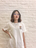Eperdument新款小熊胸標白色短袖T恤女純棉顯瘦百搭時尚韓版寬松大碼打底衫 白色小熊 L 曬單實拍圖