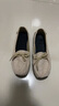 西域駱駝（VANCAMEL）品牌老北京布鞋女新款大碼41女士休閑牛筋軟底單鞋防滑媽媽豆豆鞋 米色 35 腳寬腳胖建議拍大一碼 曬單實(shí)拍圖