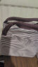 派代（PAIDAI） 牛津布防水饭盒包保温包手提袋便当包帆布包带饭包 咖色-条纹 实拍图