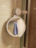 惗優(yōu)品浴室可伸縮壁掛化妝鏡衛(wèi)生間免打孔美容鏡折疊酒店放大鏡子梳妝 雙面化妝鏡（帶3倍放大） 曬單實(shí)拍圖