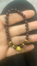 中國黃金（CHINA GOLD）足金蓮花石榴石手串女款黃金轉運珠手鏈情人節生日禮物送女友 蓮花石榴石手串 曬單實(shí)拍圖