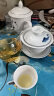 MULTIPOTENT功夫茶具三才盖碗手绘青花山水薄胎瓷泡茶碗 晒单实拍图