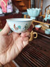 憶器汪涌濤仿明成化斗彩雞缸杯景德鎮手繪功夫陶瓷茶水具品茗主人單杯 汪涌濤底款 曬單實(shí)拍圖