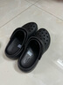 CROCS卡駱馳洞洞鞋泡芙云朵女鞋夏季新款女士增高鞋子高跟鞋涼鞋拖鞋女 云朵/黑色（建議拍小一碼） 36 -37(230mm) 曬單實拍圖