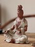 久造水月自在觀(guān)音擺件陶瓷中式觀(guān)世音禪意家居客廳玄關(guān)裝飾工藝品擺設 自在觀(guān)音（ 彩砂綠衣 ）/ZJH 曬單實(shí)拍圖