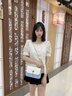 CAKNLS&KALRY輕奢包包女款2025年單肩包斜挎女包奢侈品牌生日禮物送女友老婆 天藍色 禮盒裝 曬單實(shí)拍圖