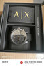 ARMANI EXCHANGE阿瑪尼手表男士AX男表石英黑武士歐美腕表七夕情人節禮物送男友 硅膠表帶禮盒裝AX7105 曬單實(shí)拍圖