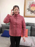 緹米媗中年媽媽短款羽絨服2025新款中老年女輕薄小棉衣女洋氣冬裝白鴨絨 橘色（羽絨服） L 建議穿110斤以?xún)?曬單實(shí)拍圖