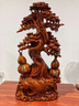 藝永軒實(shí)木質(zhì)發(fā)財樹(shù)開(kāi)業(yè)擺件 木雕招財樹(shù)玄關(guān)擺件辦公室桌面喬遷禮物 花梨木發(fā)財樹(shù) 高50CM 曬單實(shí)拍圖