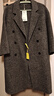 三彩冬款雙排扣長(cháng)款阿爾巴卡雙面呢大衣毛呢外套寬松 礦石灰 S 155/80A 曬單實(shí)拍圖