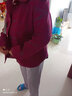 安貞雪（AnZheSnow）中老年人女裝奶奶裝春秋裝翻領(lǐng)外套中老年女裝柔軟媽媽裝HFT2020 紅色上衣 5XL 建議155-170斤 曬單實拍圖