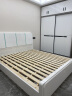 枕中梦奶油风白色实木床现代简约双人床1.8米1.5m1.35小户型卧室储物床 实木床+床头柜*1 180*200cm  框架结构 实拍图