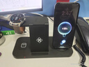 一合十多功能三六合一手機(jī)桌面無線充電器立式適用于蘋果IWATCH手表三星手表watch6/5/4華為手表GT4/3pro 黑色【適用華為手表六合一】同時(shí)充手表/耳機(jī)/手機(jī) 曬單實(shí)拍圖