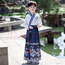奧蒙威兒童馬面裙套裝男女童古裝漢服春夏季中國古風(fēng)唐裝演出服YR-THYJ 桃花源記藍色長(cháng)袖 130 曬單實(shí)拍圖