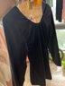 鐵箭（TIEJIAN）兒童舞蹈服女童春夏練功服萊卡棉V領(lǐng)芭蕾舞服上衣培訓班形體服 黑色短袖 160 曬單實(shí)拍圖