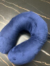 邓禄普（Dunlopillo）U型乳胶枕 高铁枕 飞机旅行枕 午休靠枕-蓝色 实拍图