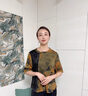 恒源祥貴夫人香云紗真絲套裝夏季新款中年媽媽裝洋氣桑蠶絲t恤上衣 綠色(上衣) 6XL (180-200斤) 曬單實(shí)拍圖