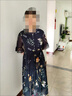 恒源祥年輕女士設計感高端雙縐真絲連衣裙女士輕奢碎花桑蠶絲高檔連衣裙 母親節禮物-黑【高品質(zhì) 】 XL 曬單實(shí)拍圖