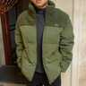 鴻星爾克（ERKE）羽絨服冬季新款舒適保暖防寒運動服拼接羊羔毛情侶百搭羽絨夾克 蘆葦綠 XL(體重(35-145斤) 曬單實拍圖