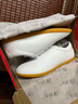 勁武太極鞋男女太極拳武術(shù)鞋柔軟牛筋底皮鞋四季晨練健身練功運動(dòng)鞋 白色【建議選大一碼】 43 曬單實(shí)拍圖