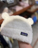 巴塔哥尼亞（Patagonia）兒童抓絨帽子嬰幼兒秋冬季保暖可愛(ài)小熊護耳防風(fēng)60560 Birch White純白色 毛絨 6-12個(gè)月 曬單實(shí)拍圖