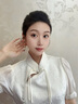 唐后國(guó)潮彩繪琺瑯和田玉耳環(huán)女復(fù)古耳墜925銀耳飾送生日節(jié)日禮物 古法金色 曬單實(shí)拍圖