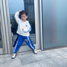 mlgt kids童裝男童秋裝套裝春秋新款兒童休閑兩件套中小童寶寶運(yùn)動(dòng)服 藍(lán)色（帶包包） 100 cm （建議95身高左右） 曬單實(shí)拍圖