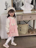 G.duck嬰兒童裝時(shí)髦女寶寶春裝洋氣套裝2025新款女童春秋衣服裙子三件套 粉紅色 120 cm 曬單實(shí)拍圖