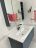 九牧（JOMOO）浴室柜陶瓷一体盆极简奶油风洗脸盆柜组合100cm A2718-168W-1 实拍图