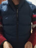 森爵豹 馬甲男秋冬季羽絨絨棉加厚純色坎肩背心馬夾韓版休閑修身男士棉馬甲大碼男裝 藍色 XL  110-125斤 曬單實(shí)拍圖