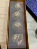 器美優(yōu)品 水晶玻璃茶杯套裝鑲銀加厚耐熱主人杯品茗杯功夫茶具單杯禮盒裝 水晶冰花杯（梅蘭竹菊） 曬單實(shí)拍圖