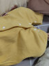 Aengbay昂貝 德絨嬰兒連體衣秋冬裝保暖內(nèi)衣打底衣新生兒衣服寶寶睡衣 黃色 66cm 曬單實(shí)拍圖