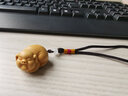 小葉黃楊木可愛豬實(shí)木掛件創(chuàng)意文玩手把件雕刻工藝品福豬木雕擺件 小葉黃楊4cm通貨 曬單實(shí)拍圖