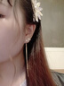 沐嫣流蘇耳線女2024年新款耳環(huán)潮時(shí)尚禮物網(wǎng)紅氣質(zhì)長(zhǎng)款耳墜百搭耳飾 八芒星耳環(huán) 曬單實(shí)拍圖